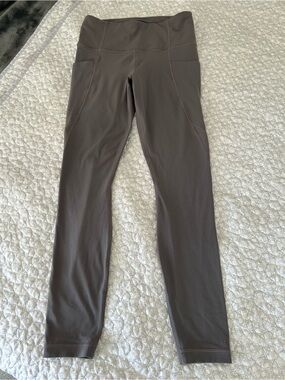 Athleta Slate Gray  Salutation Stash Pocket High-Rise Leggings
